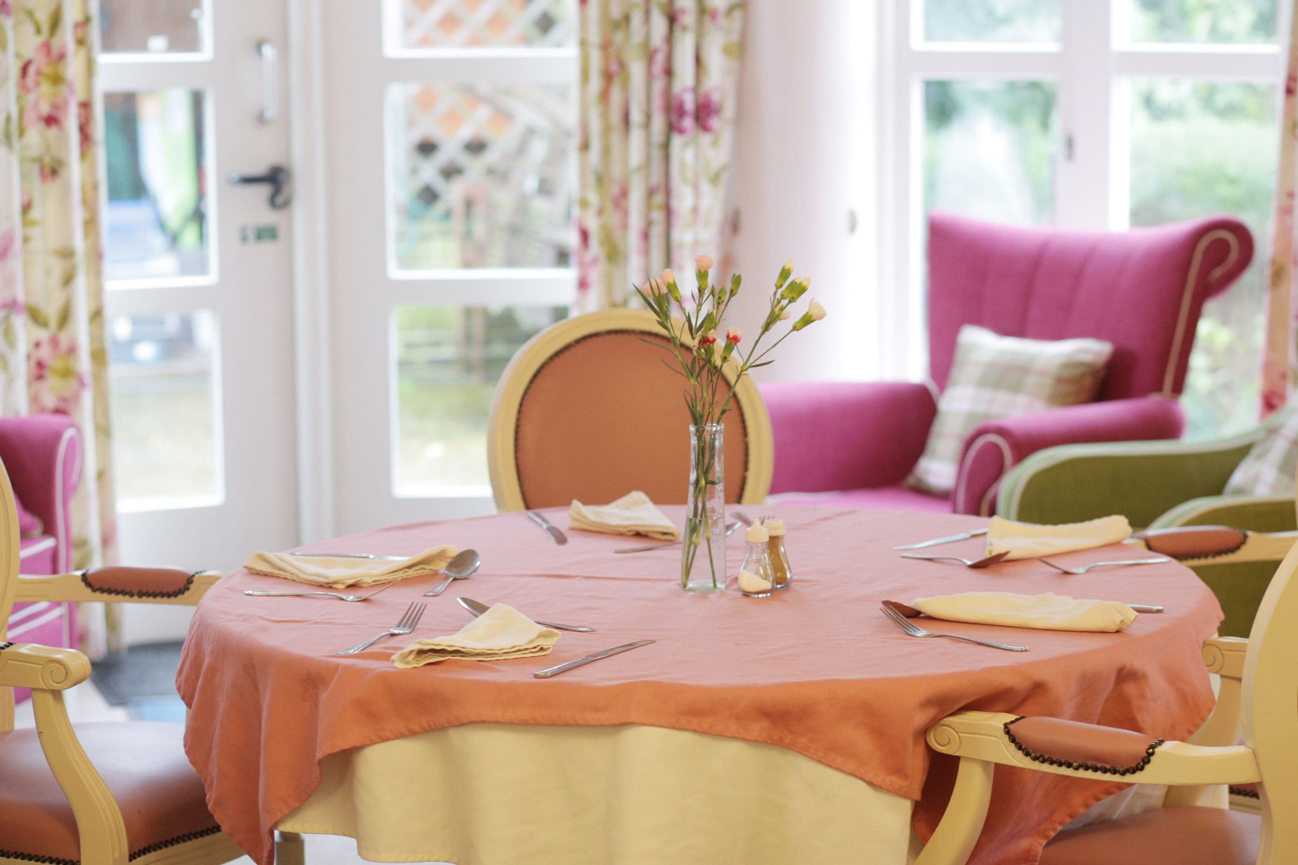 Dining area at Gloucester House Care Home, Sevenoaks, Kent