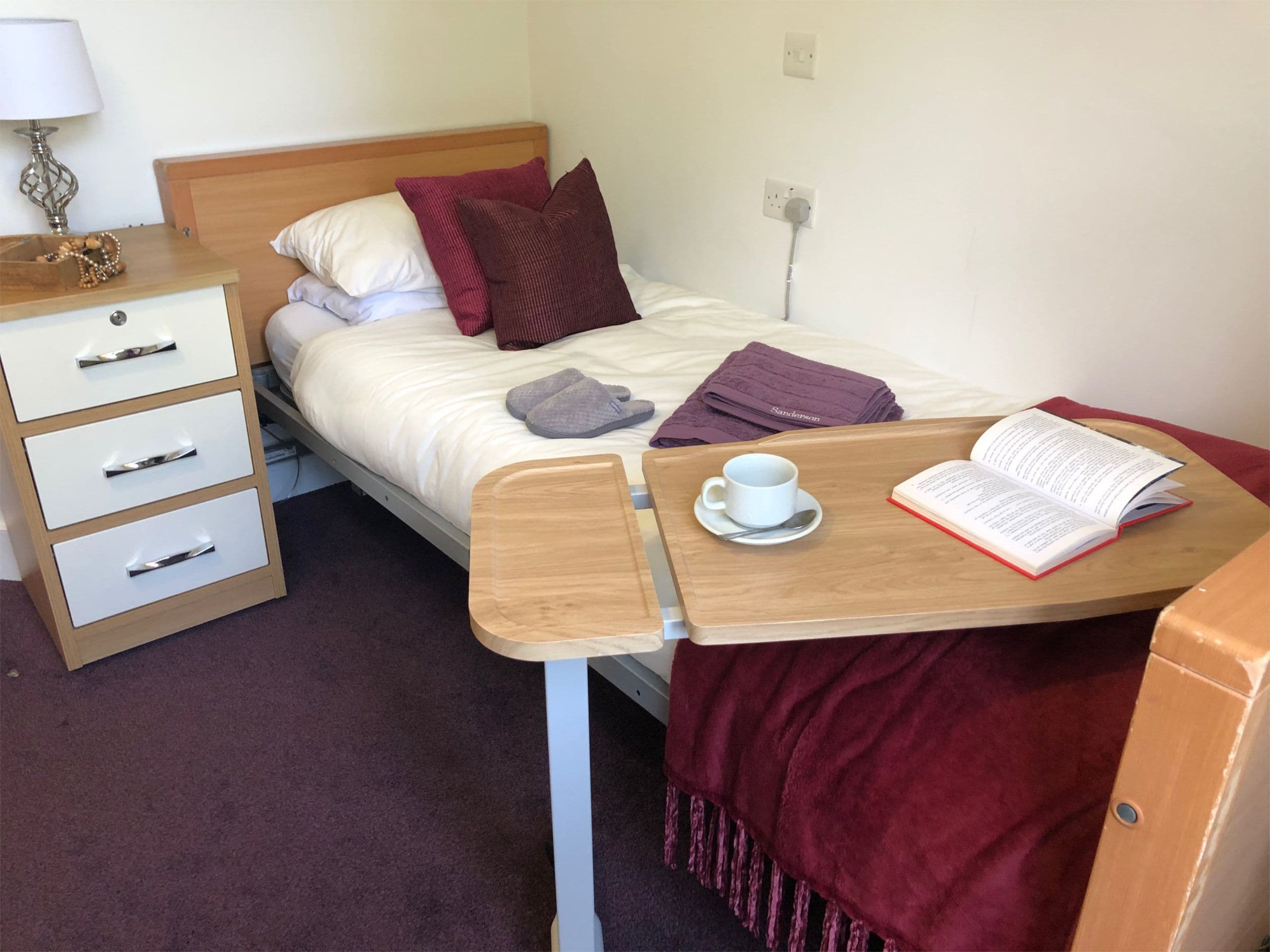 Bedroom at Gloucester House Care Home, Sevenoaks, Kent