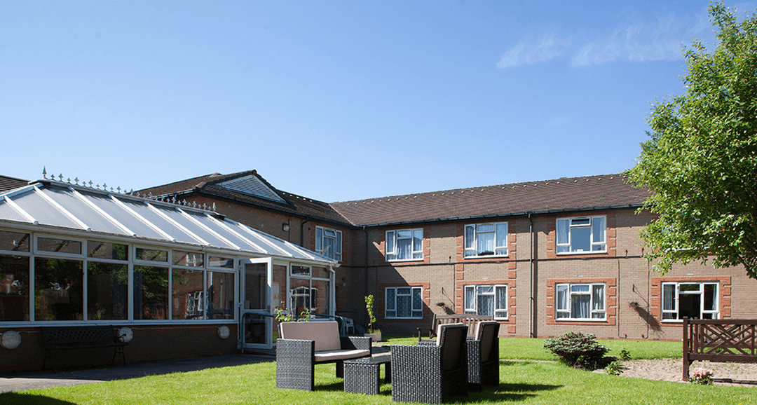 Garden at Manor House Care Home in Birmingham, West Midlands