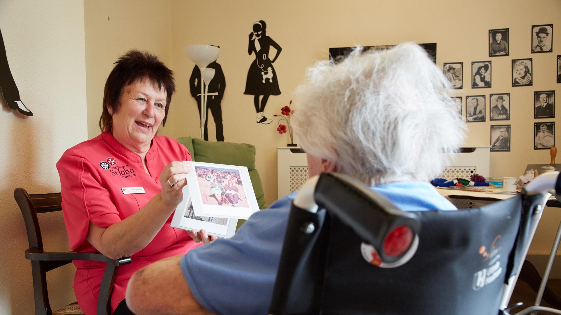 Residents at Gregory House Care Home in Grantham, Lincolnshire