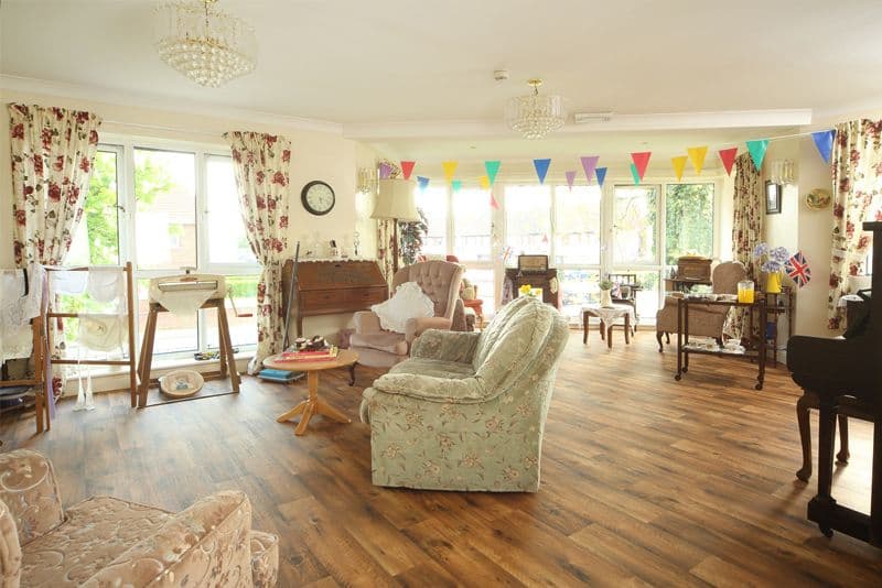 Communal Lounge of Hadrian Park Care Home in Billingham, Stockton-on-Trees