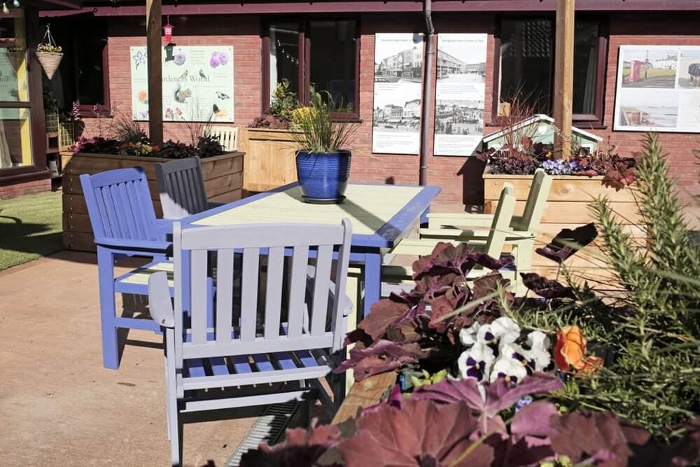 Garden Area of Hadrian Park Care Home in Billingham, Stockton-on-Trees