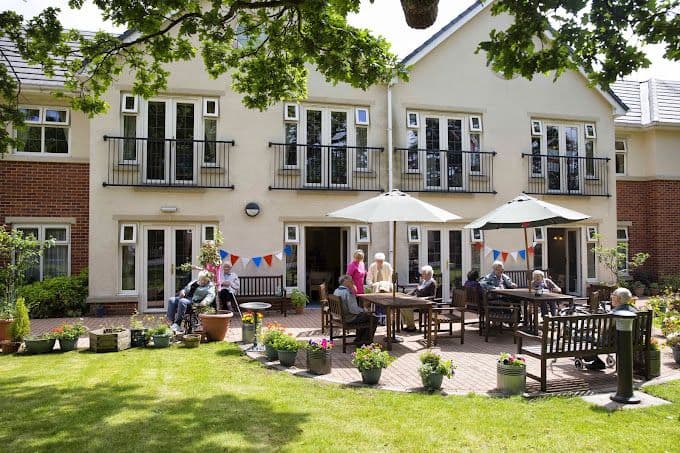 Exterior of Hall Park Care Home in Nottingham, Nottinghamshire