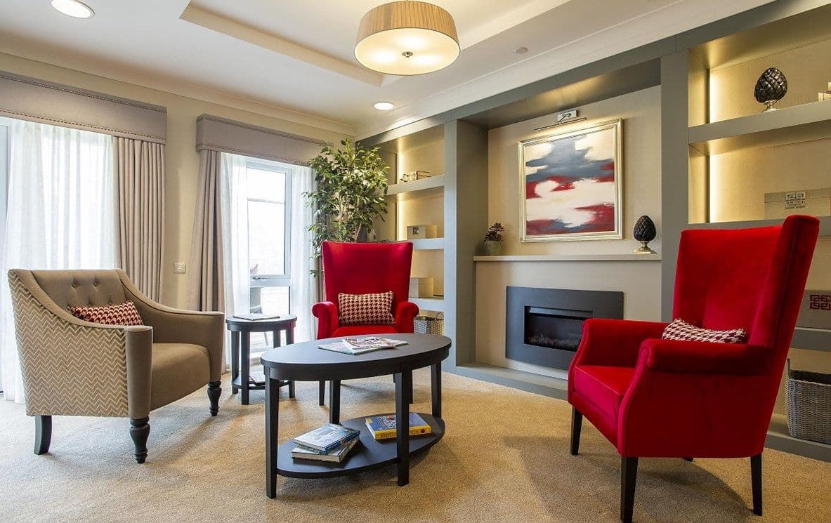 Communal Area of Charrington Manor Care Home in Woking, Surrey