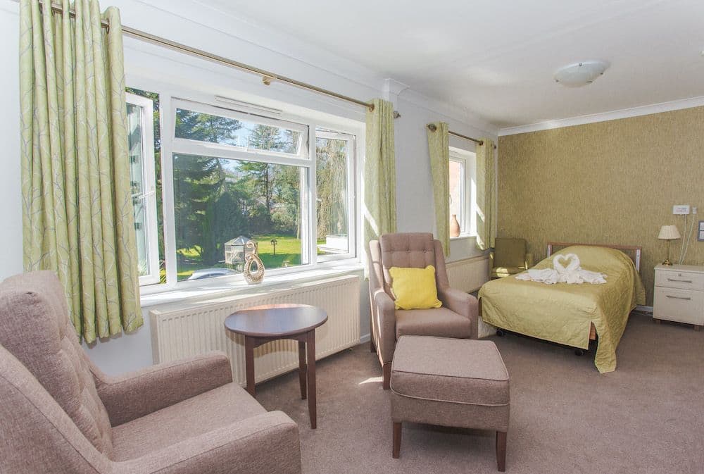 Bedroom at Hammerwich Hall Care Home in Burntwood, Lichfield