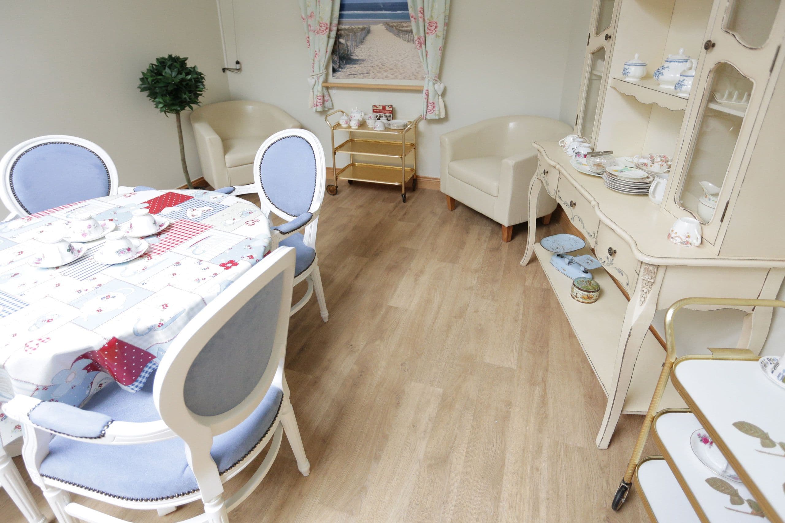 Dining Area at Harleston House Care Home, Lowestoft, Suffolk