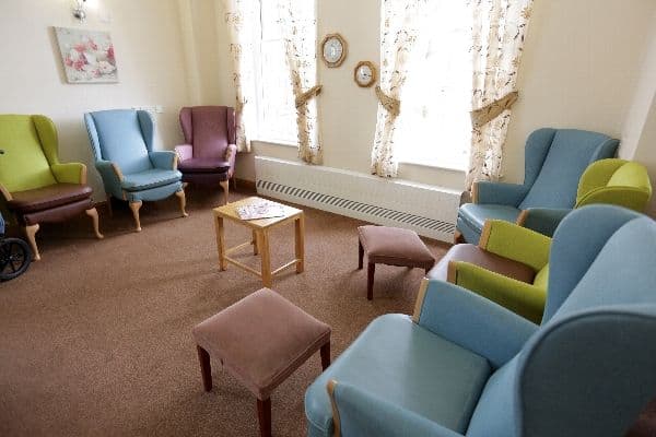 Communal Area at Harleston House Care Home, Lowestoft, Suffolk