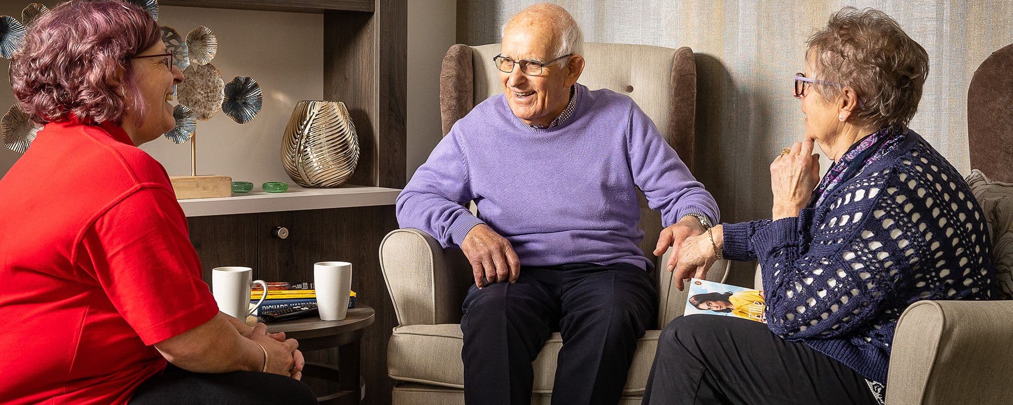 Residents at Harlow Hall Care Home in Aldershot, Rushmoor