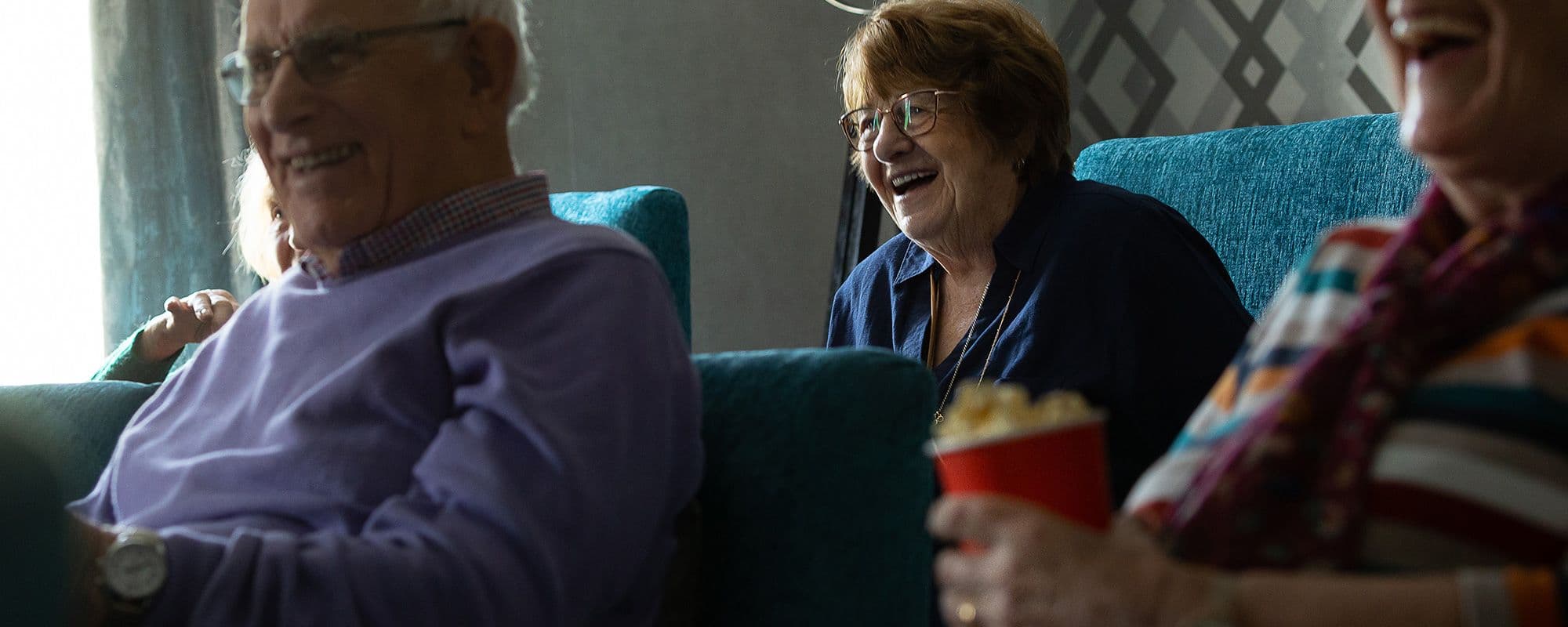Residents at Harlow Hall Care Home in Aldershot, Rushmoor