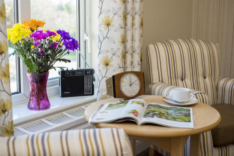 Lounge of Haven Lodge care home in Clacton-on-Sea, Essex