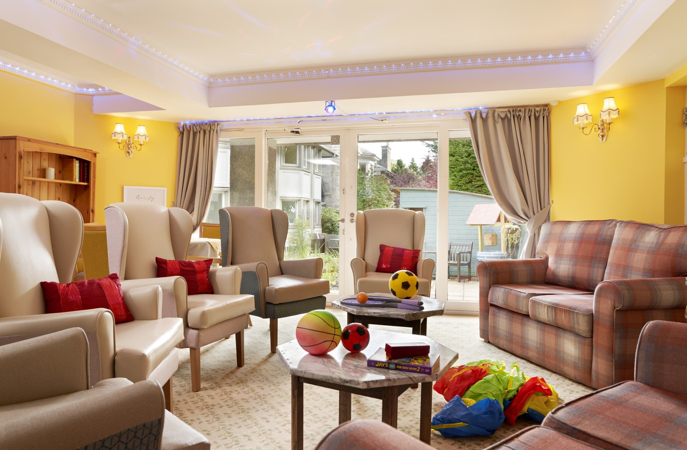 Communal Lounge at Hawkhill House Care Home in Aberdeen, Aberdeenshire