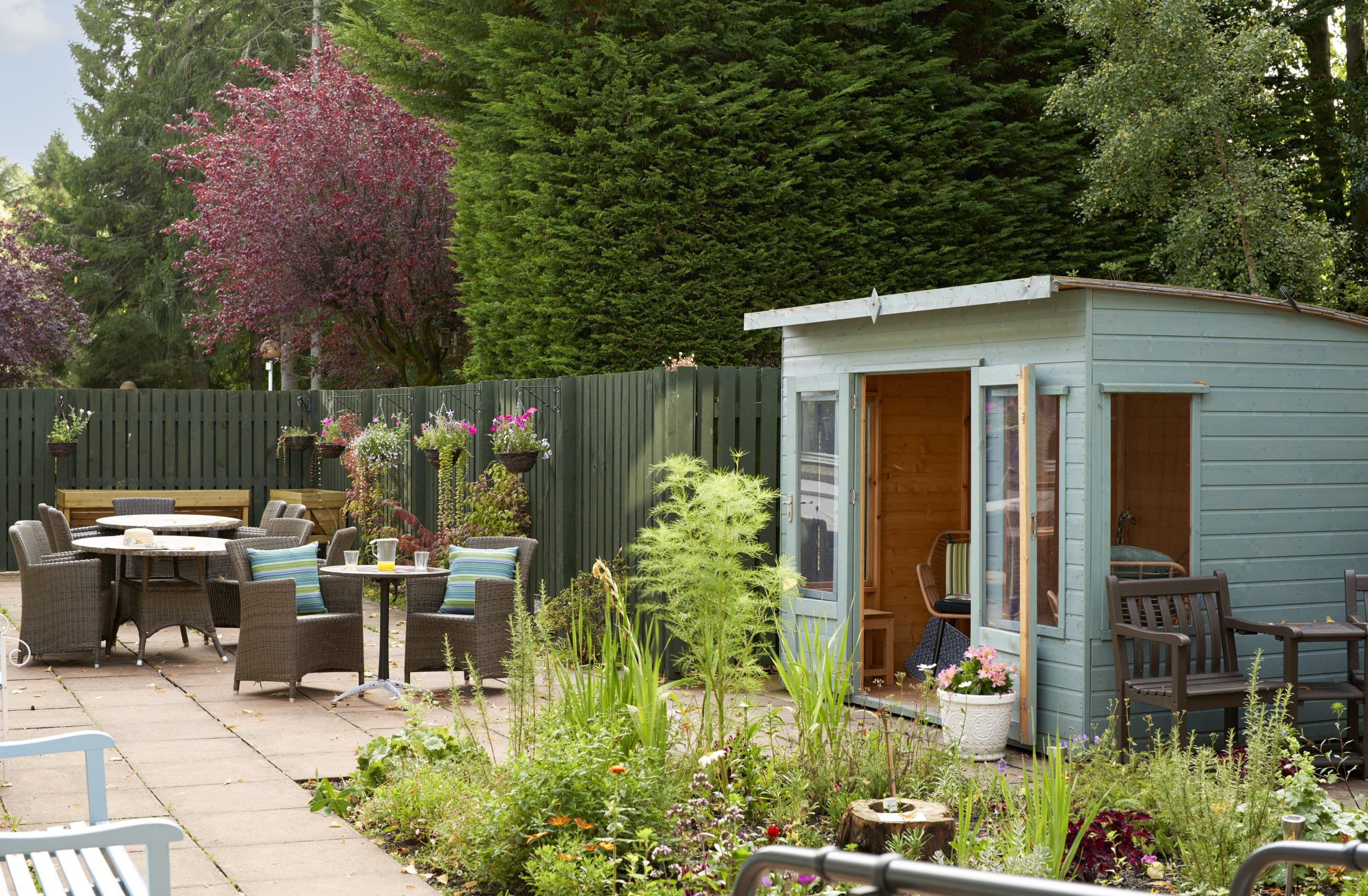 Garden at Hawkhill House Care Home in Aberdeen, Aberdeenshire