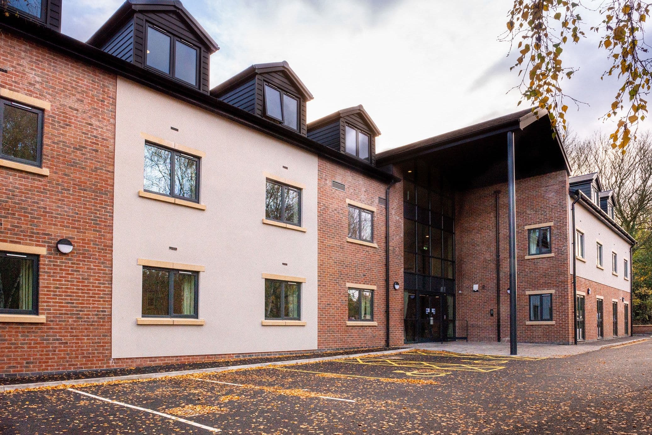 Exterior of Heanor Park Care Home in Ripley, Derbyshire