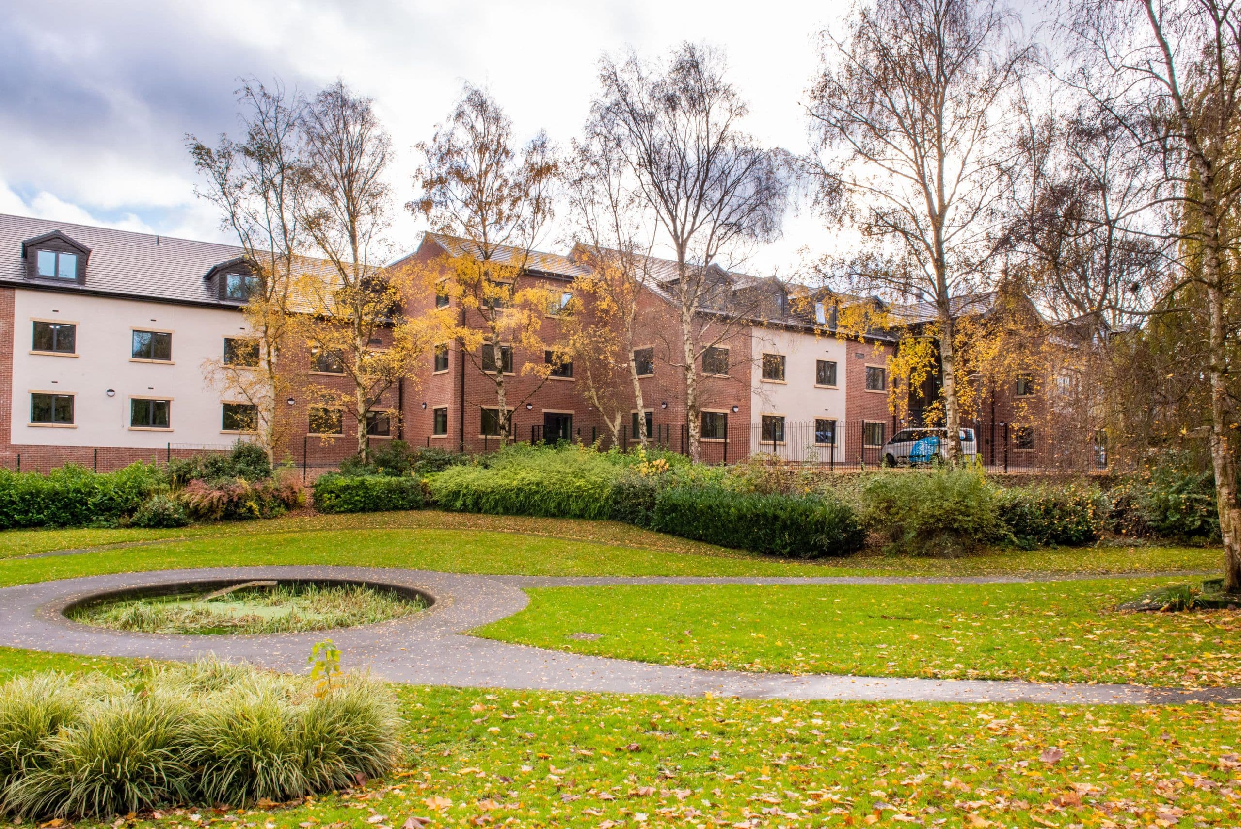 Garden of Heanor Park Care Home in Ripley, Derbyshire