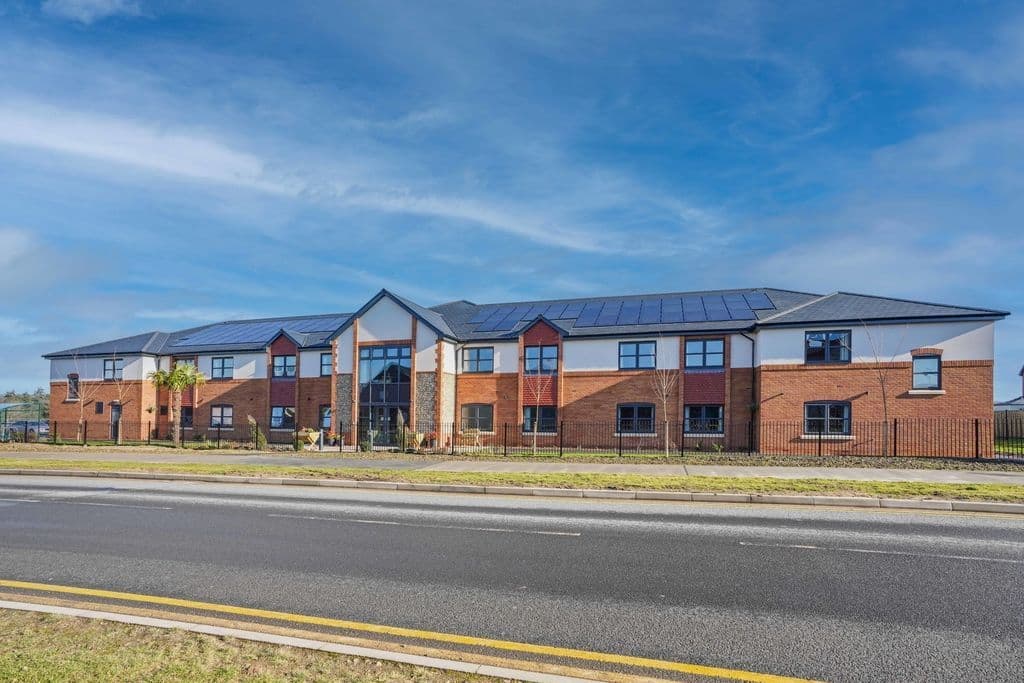 Exterior of Heath Lodge care home in North Norfolk, Norfolk