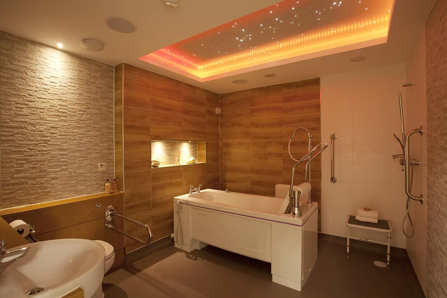 Spa Bathroom of Heathfield Court retirement development in Bexley