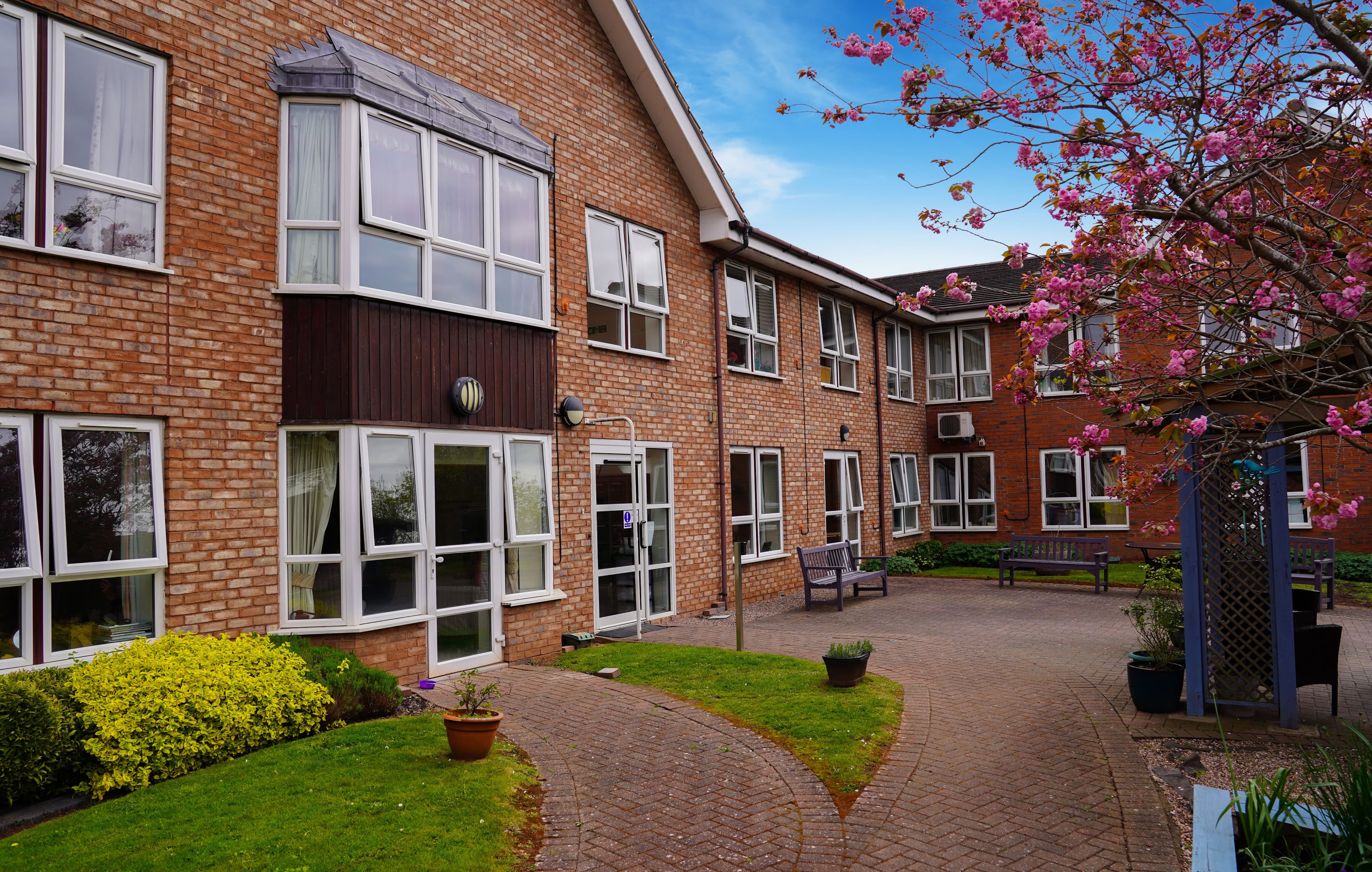 Exterior of Heathlands in Pershore, Worcestershire