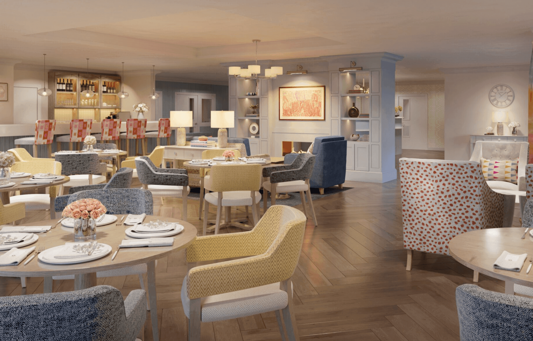 Dining Room at Henbrook House in St Neots, Cambridgeshire