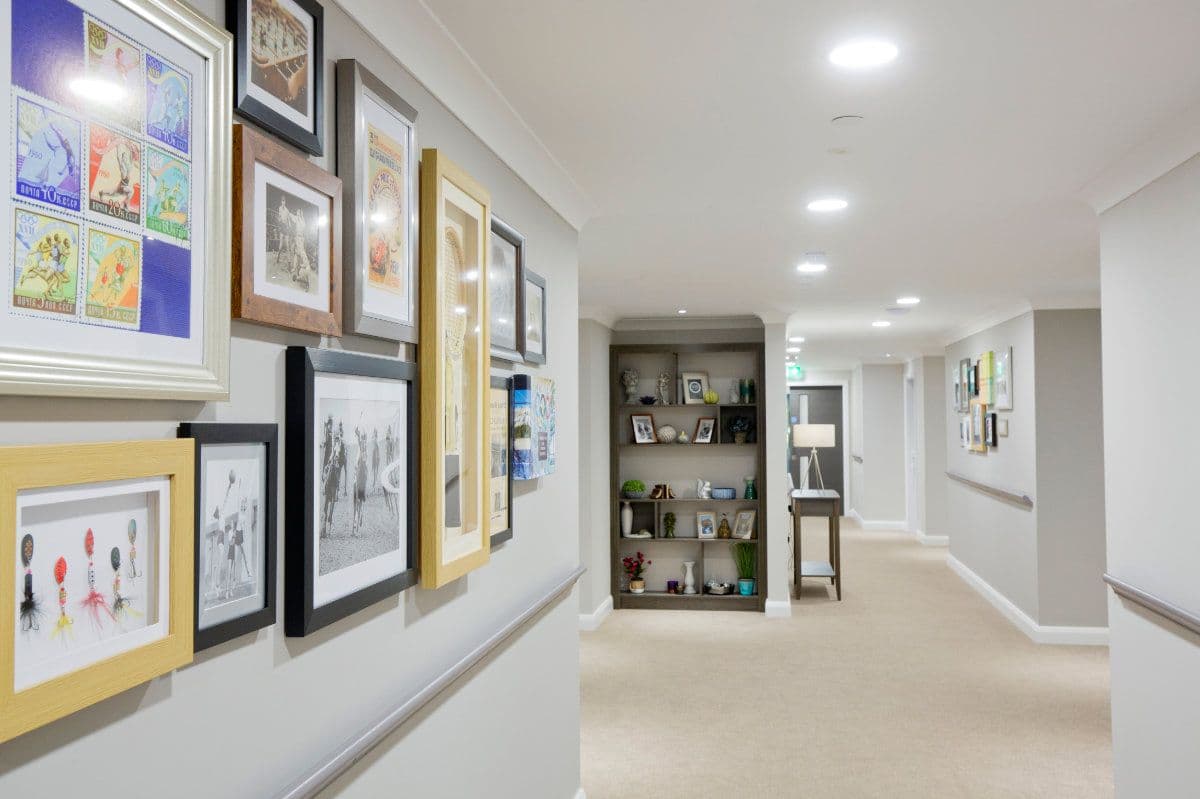 Hallway at Henley House Care Home, Ipswich, Suffolk