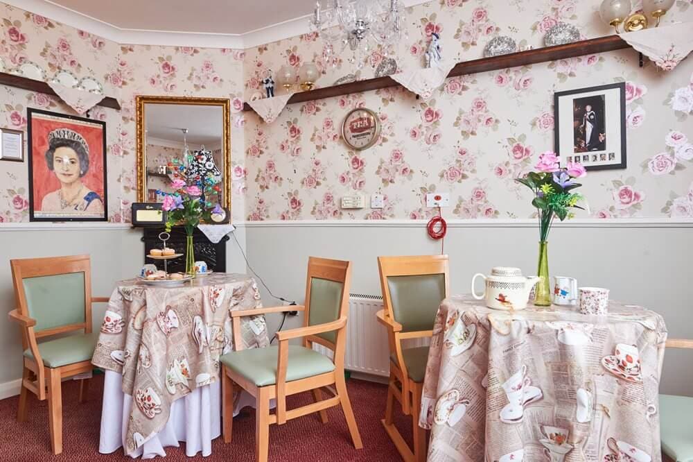 Dining room of Highbury New Park care home in London, Greater London