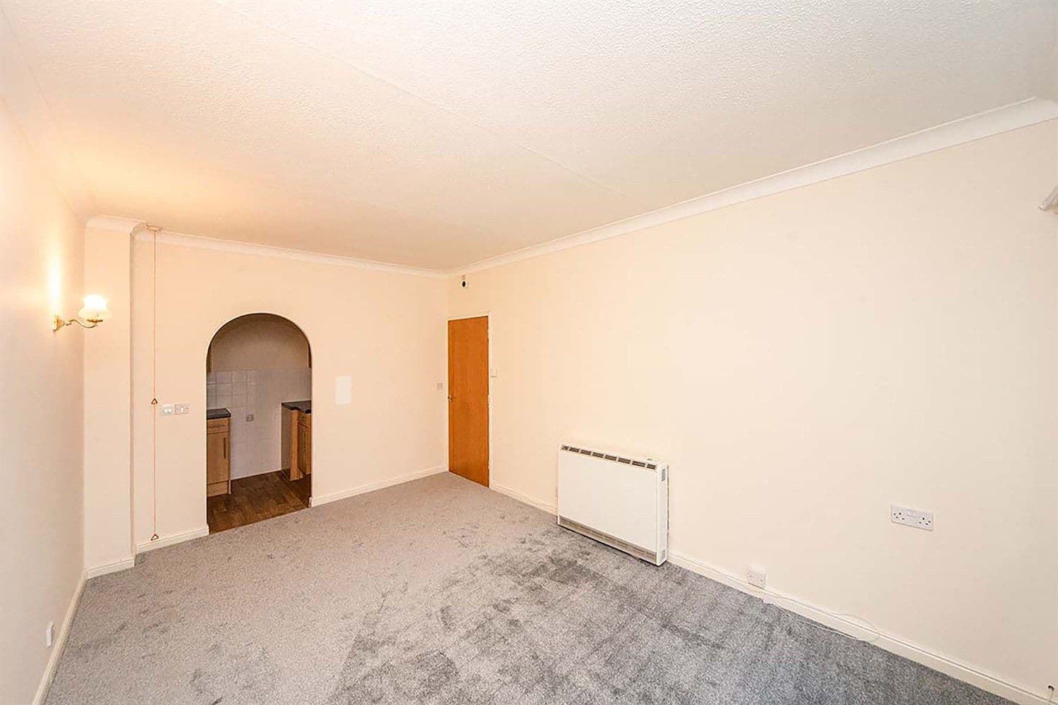 Living Room at Hillbrook Court Retirement Apartment in Sherborne, Dorset