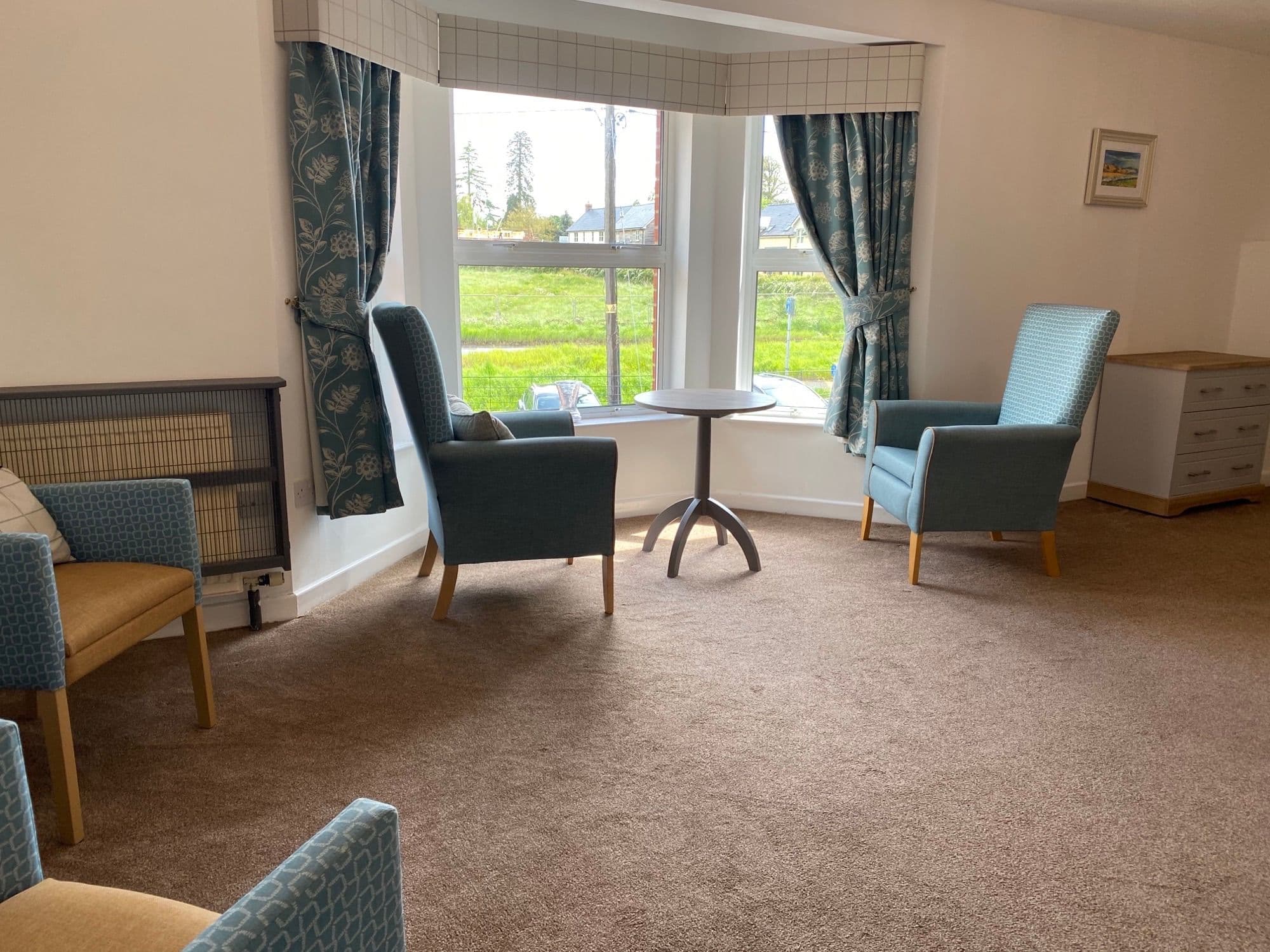 Lounge of Holmer care home in Holmer, Hereford