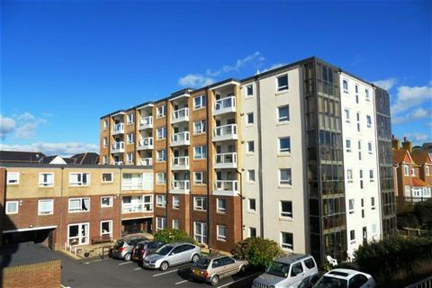 Exterior of Homebaye House Retirement Apartment in Seaton, East Devon