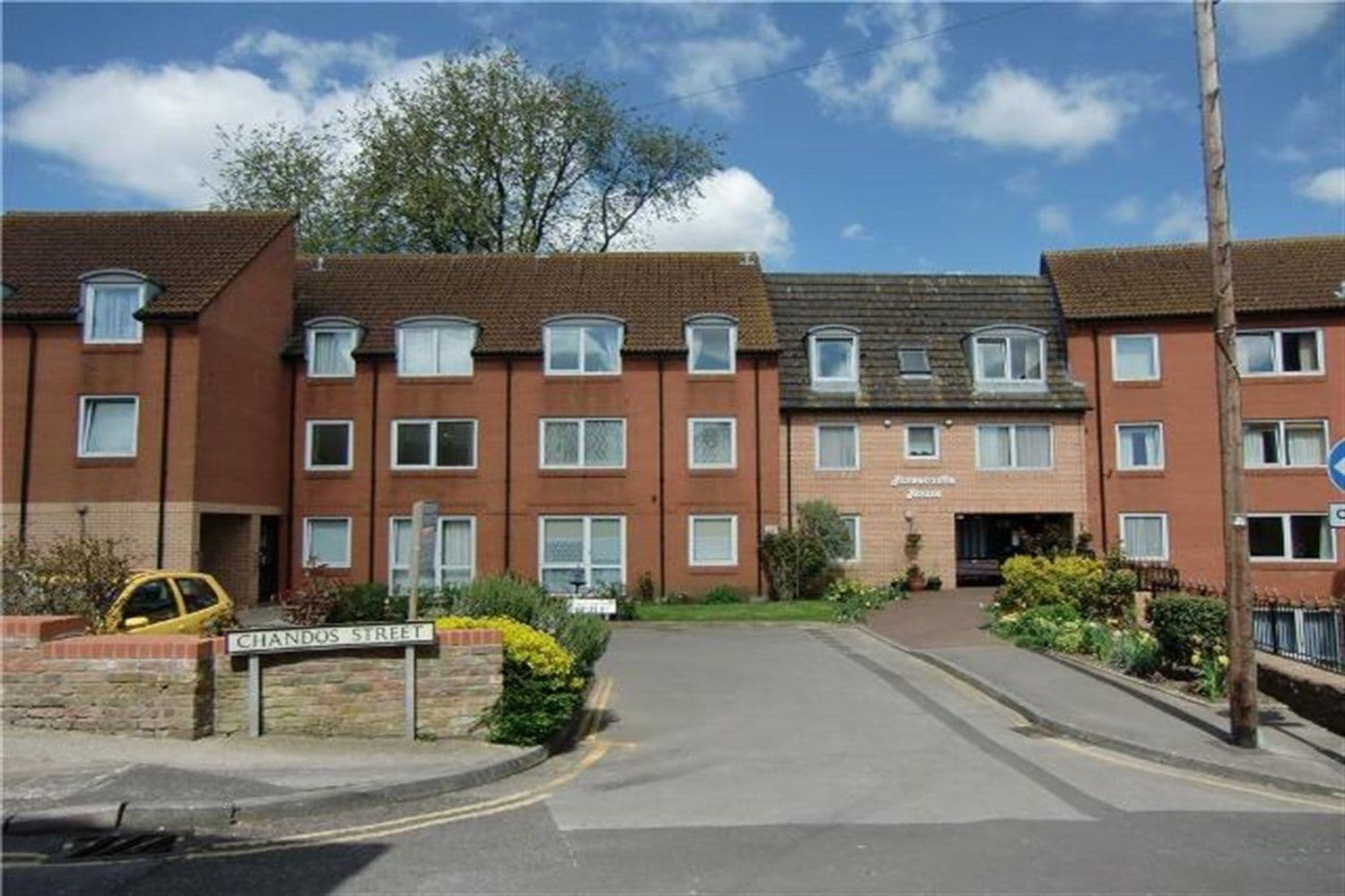 Exterior of Homecastle House Retirement Development in Bridgwater, Somerset