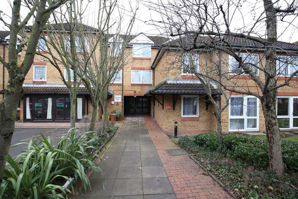 Exterior of Homefirs House retirement development in Wembley, Greater London