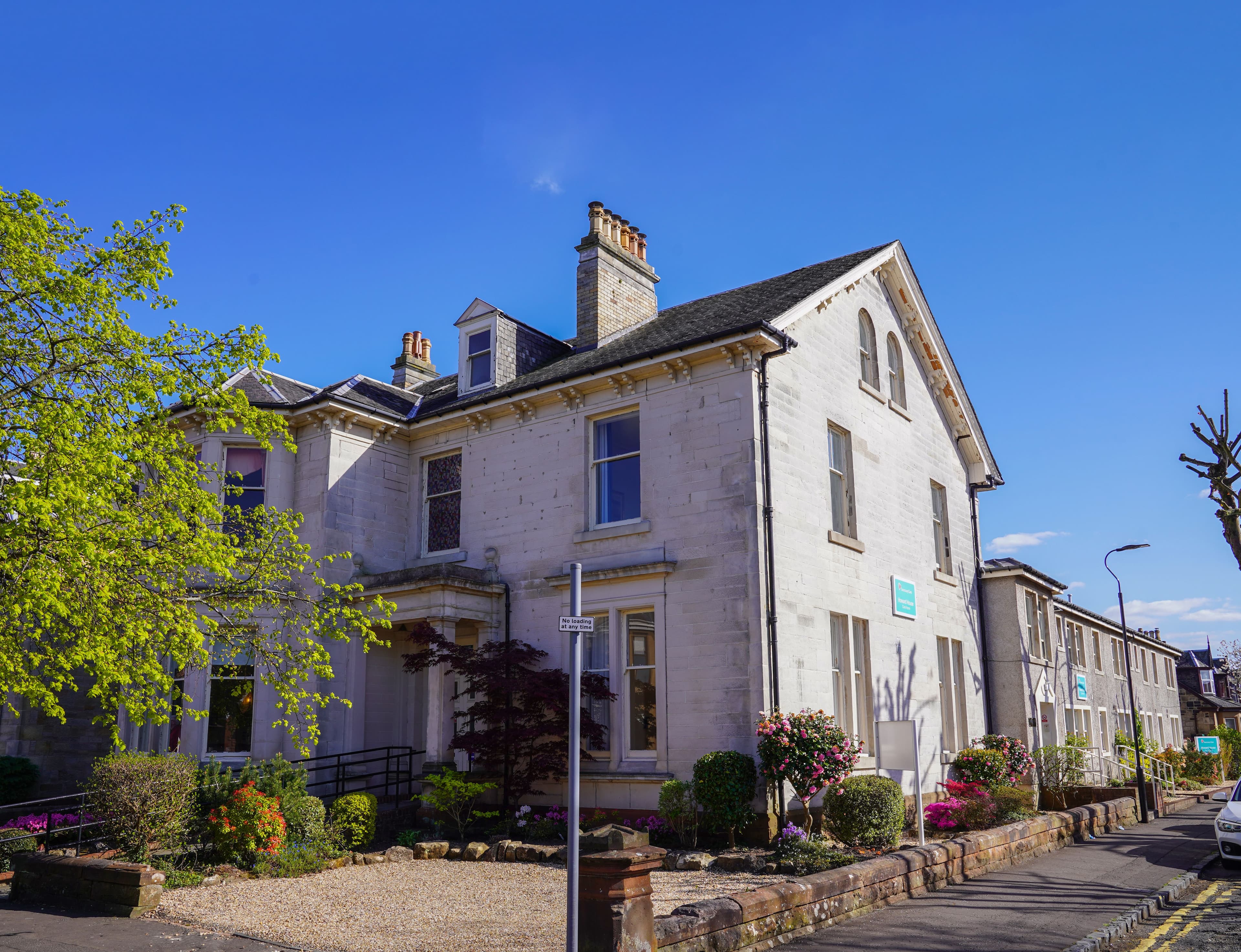 Exterior of Howard House in Kilmarnock, Scotland