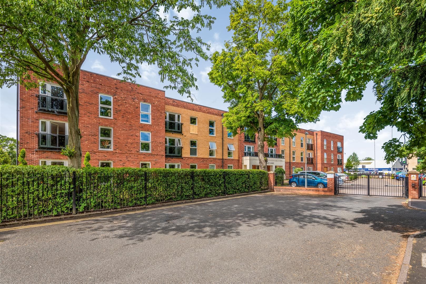 Exterior of Humphrey Court Retirement Development in Stafford, Staffordshire