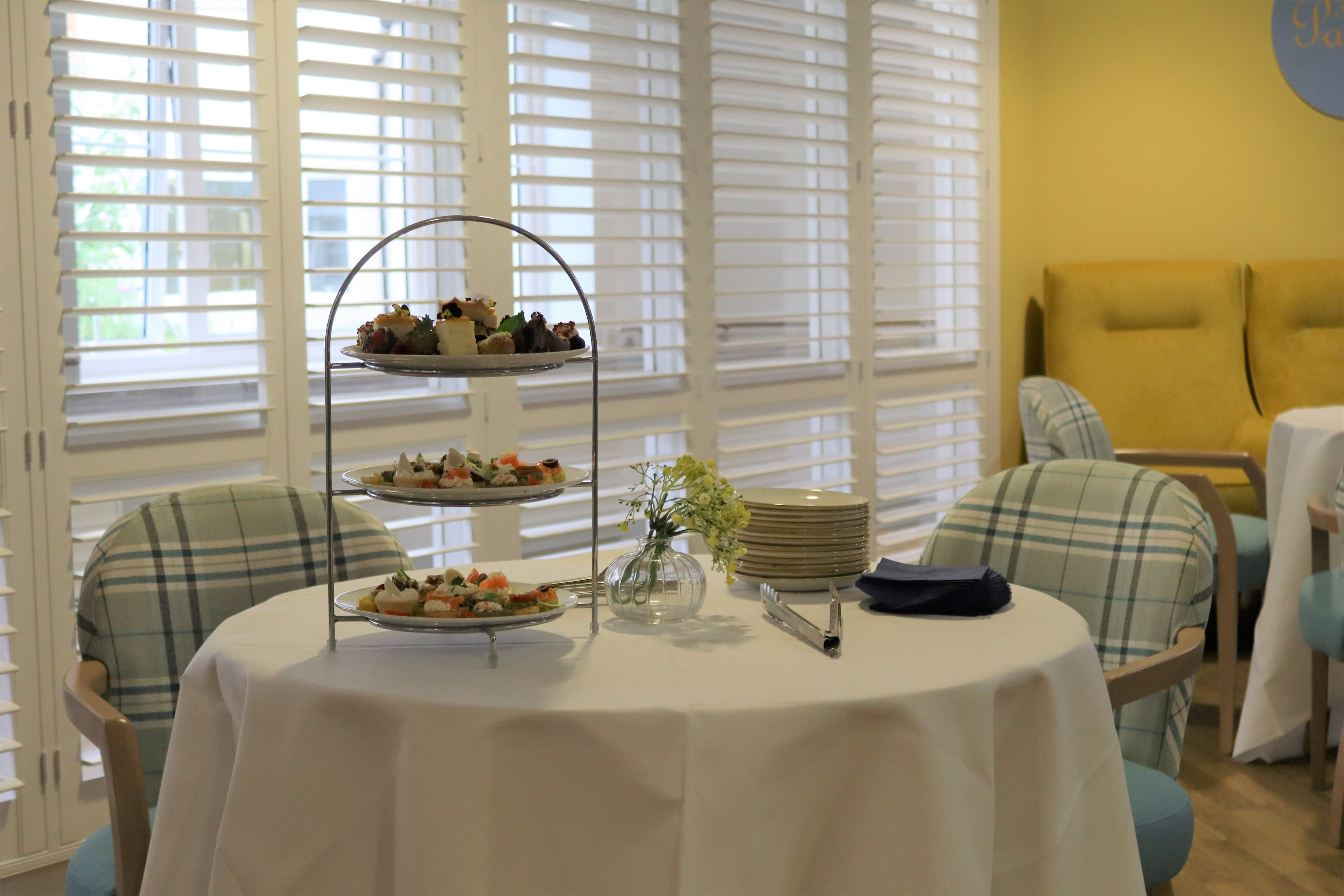 Dining room of Lynwood care home in Ascot, Berkshire