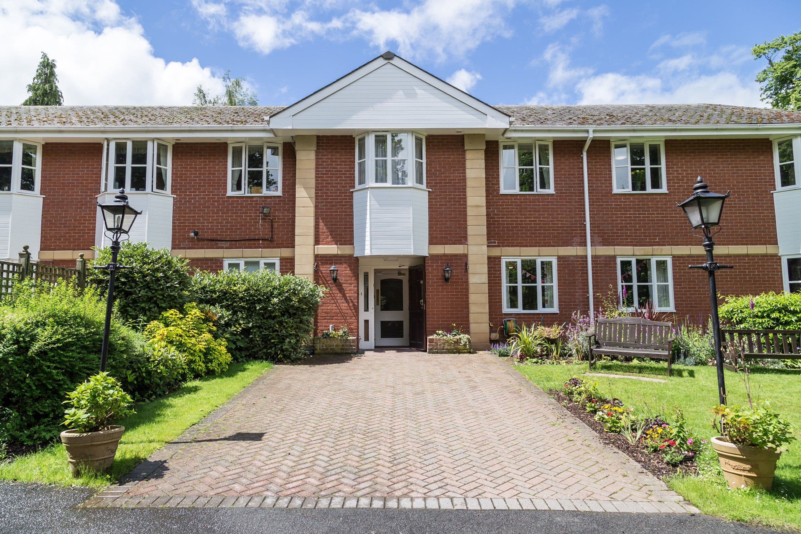 Exterior of Hollyfields Care Home in Kidderminster, Worcestershire