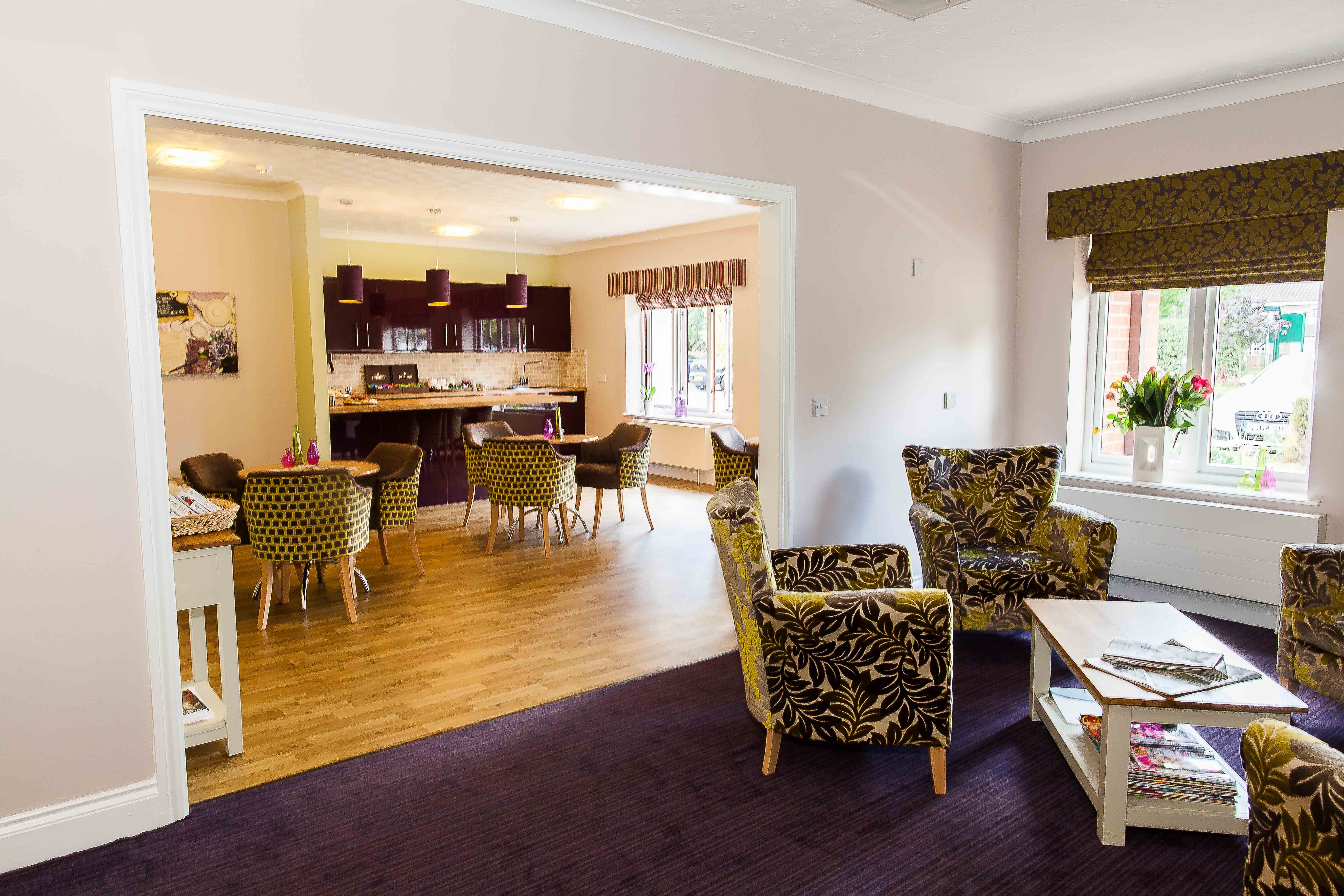 Dining Area of Newton House Care Home in Grantham, South Kesteven