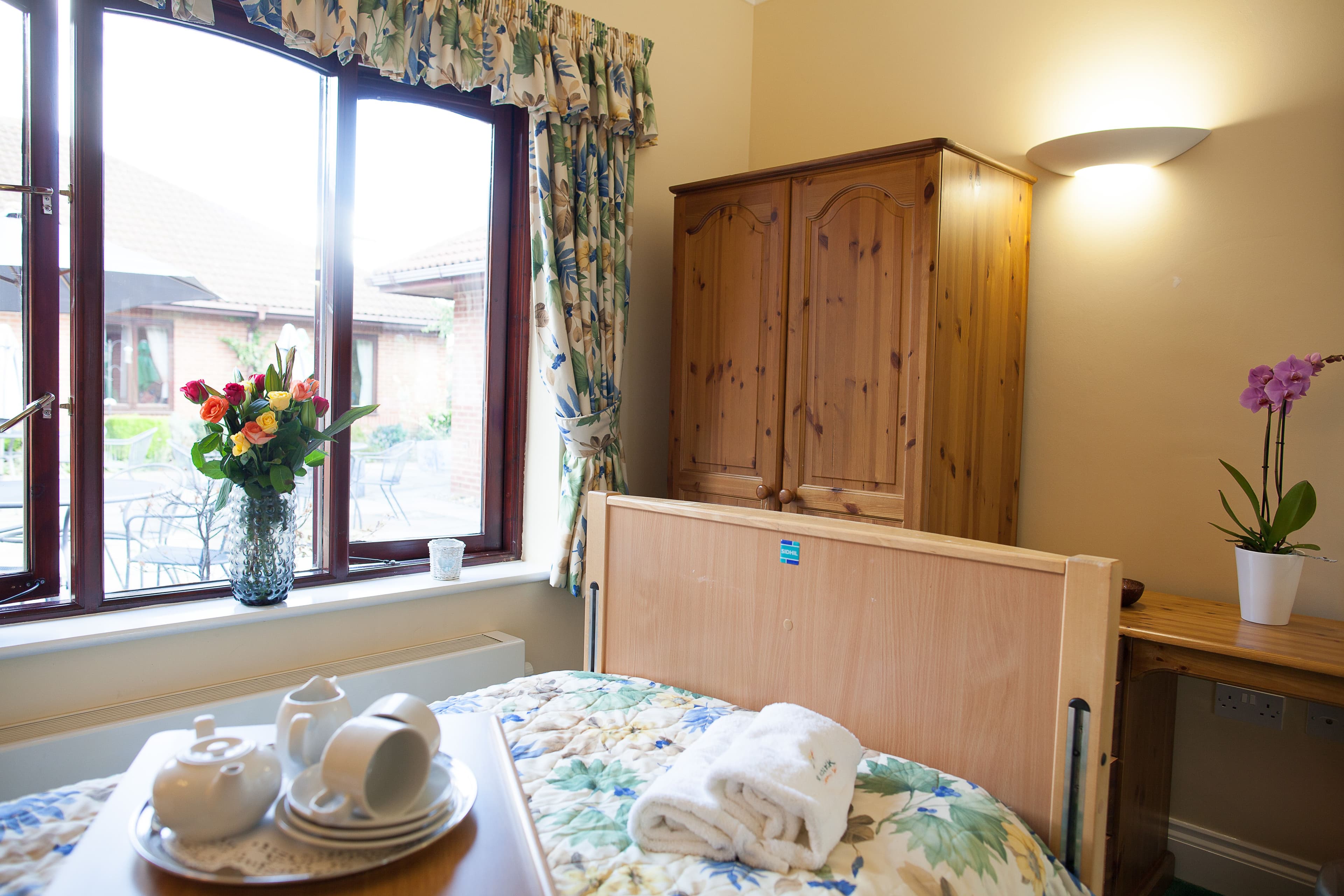 Bedroom of Newton House Care Home in Grantham, South Kesteven