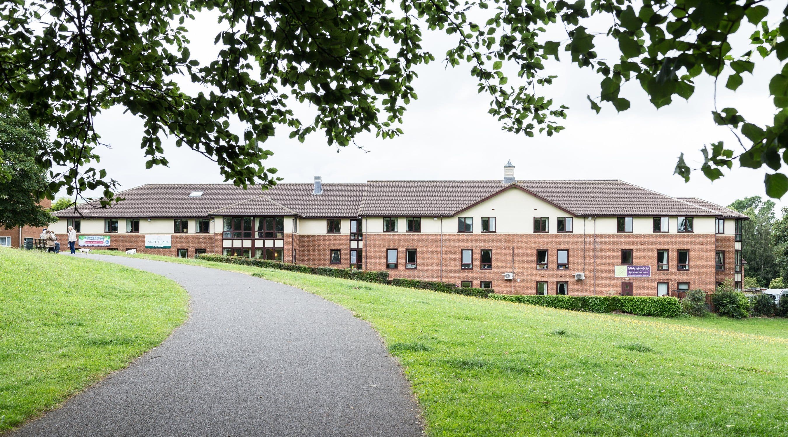 Exterior of North Park Care Home in Darlington, North East England