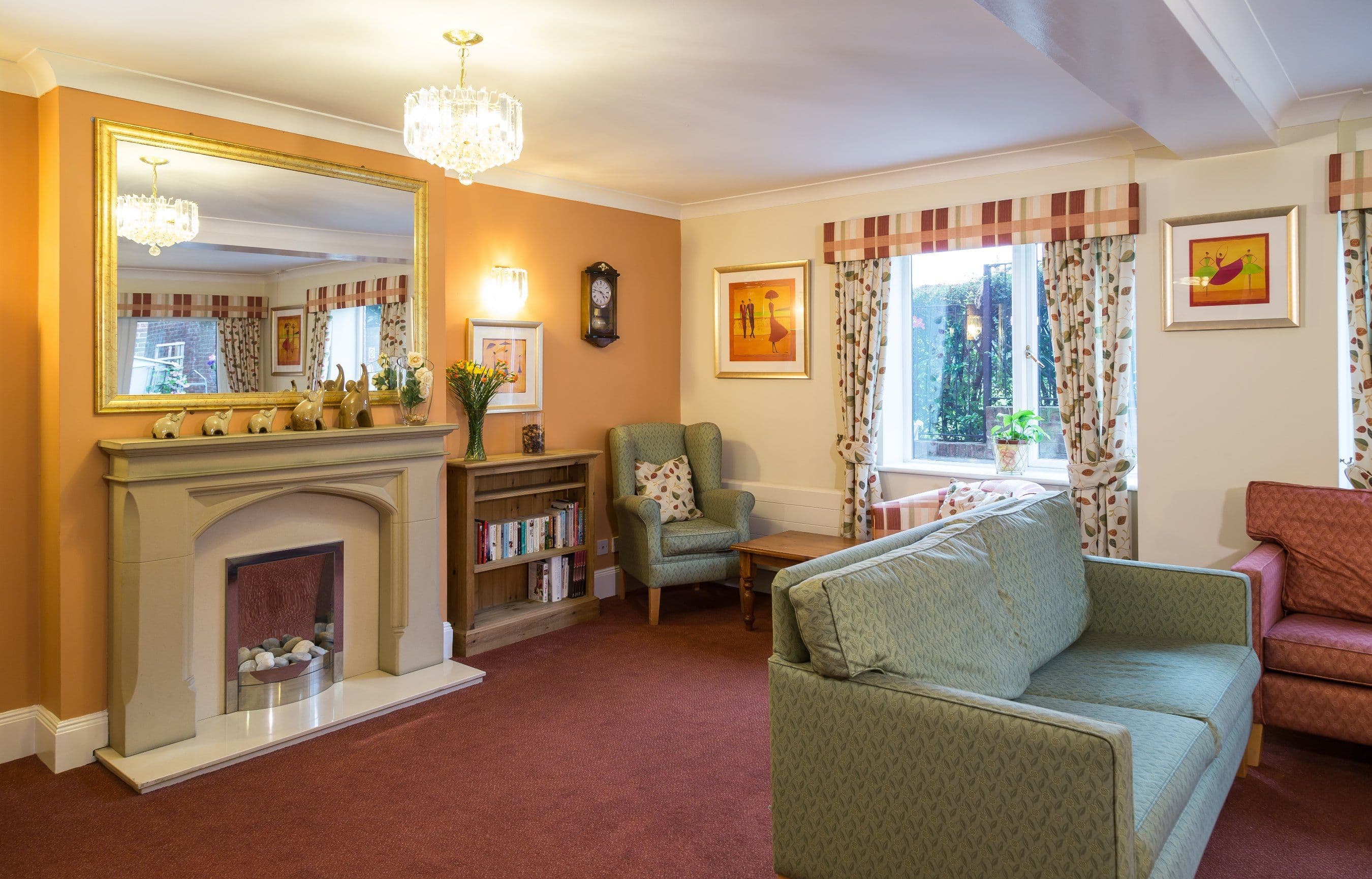 The Dining Room at North Park Care Home in Darlington, North East England