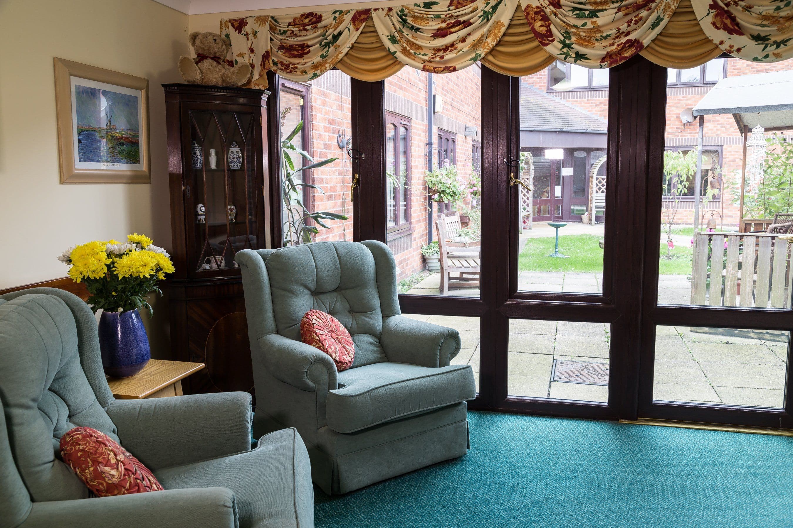 Lounge Area at Mallard Court Care home in Bridlington, East Riding of Yorkshire