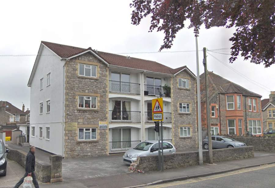 Exterior of Jubilee Court retirement development in Weston-Super-Mare, Somerset