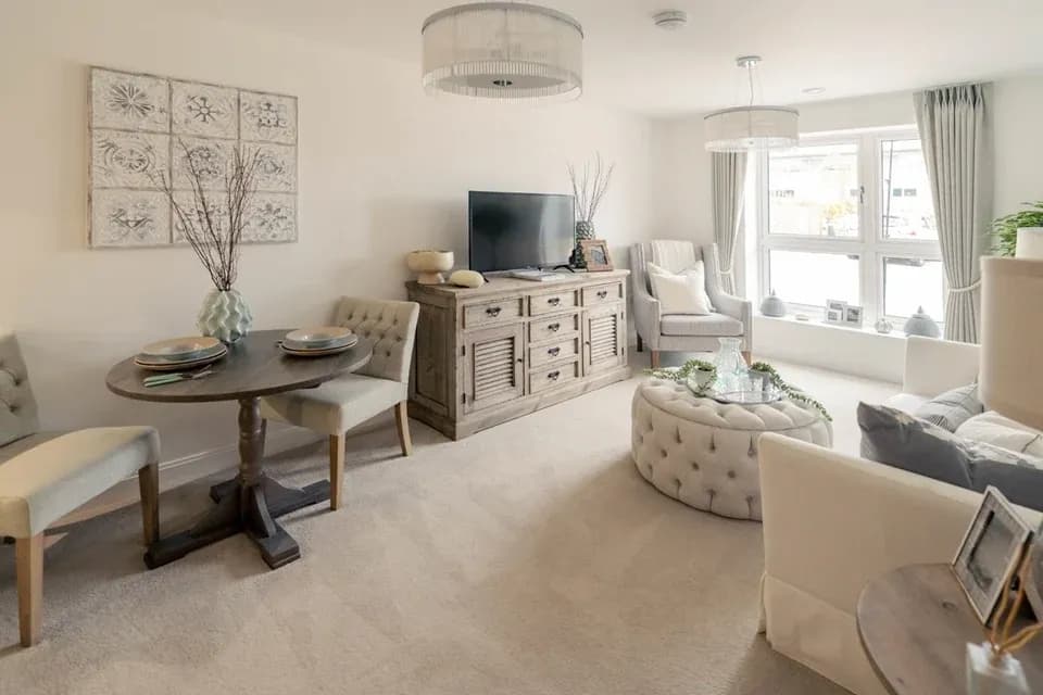 Lounge at Jupiter House Retirement Apartment in Milton Keynes, Buckinghamshire