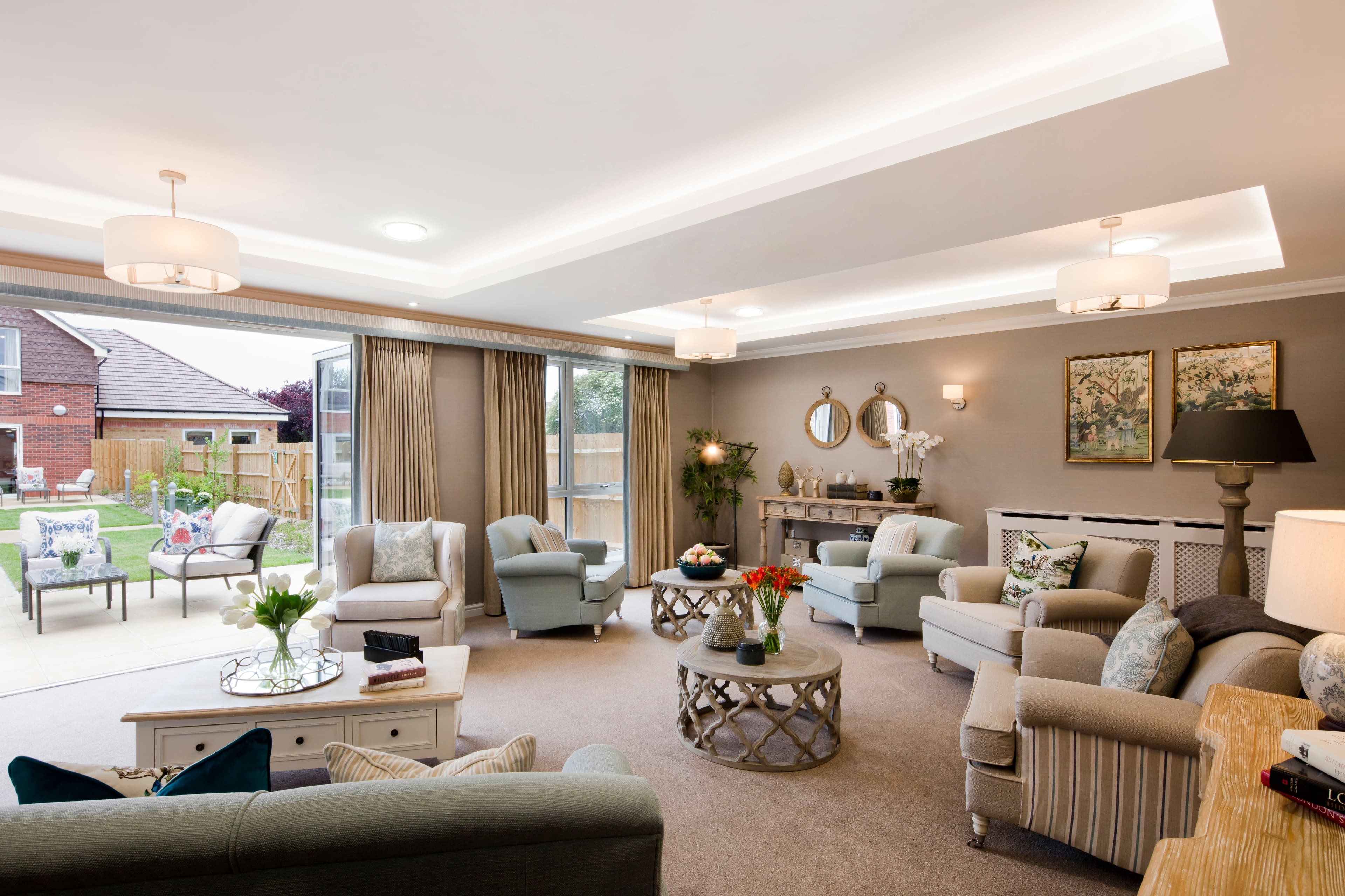 Communal Lounge of The Burlington Care Home in Walton-on-Thames, Elmbridge