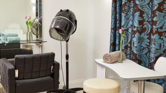 The beauty salon area at Kents Hill Care Home in Milton Keynes, Buckinghamshire