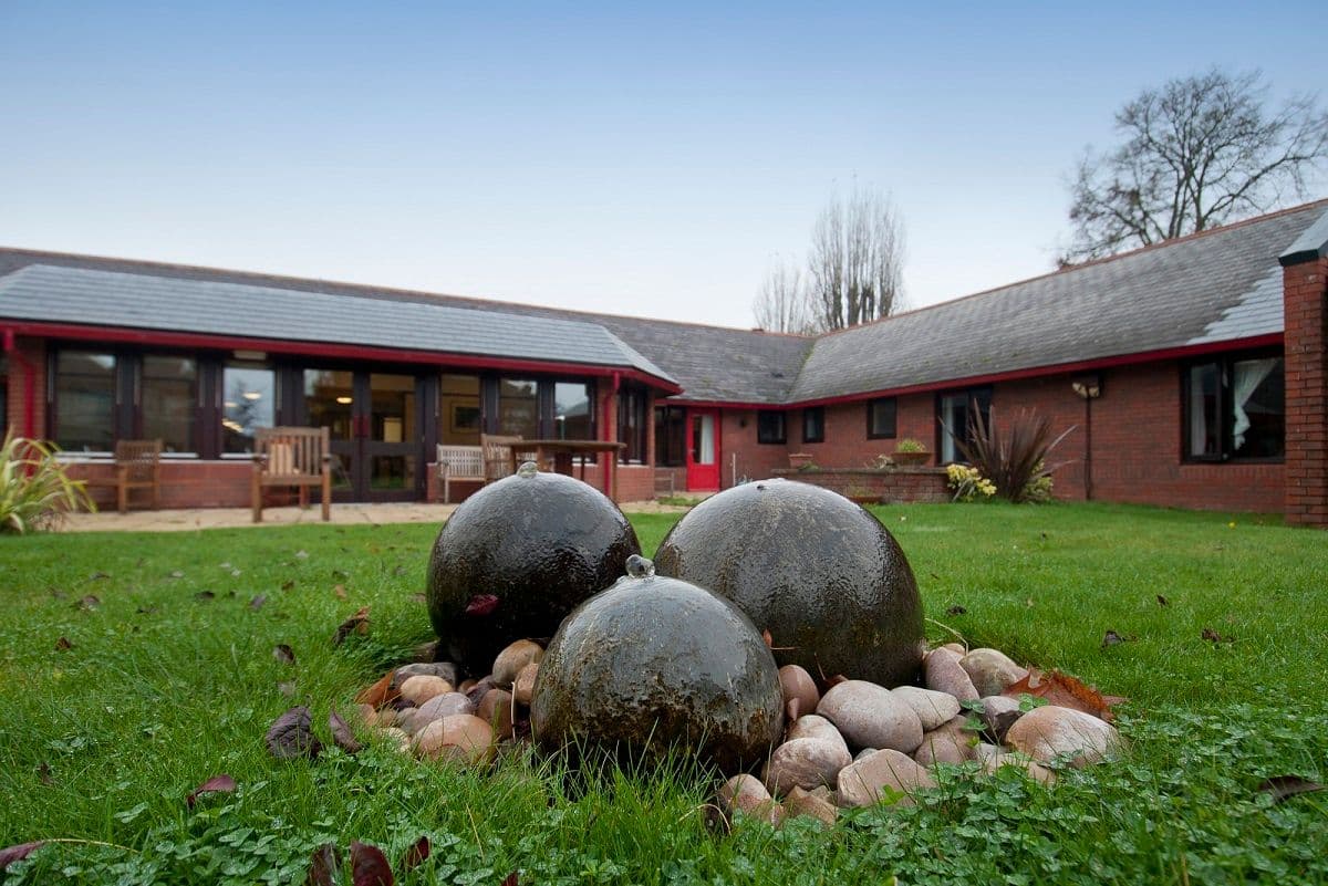 Garden of Kingsleigh Care Home in Woking, Surrey