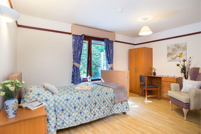 Bedroom of Kingsleigh Care Home in Woking, Surrey