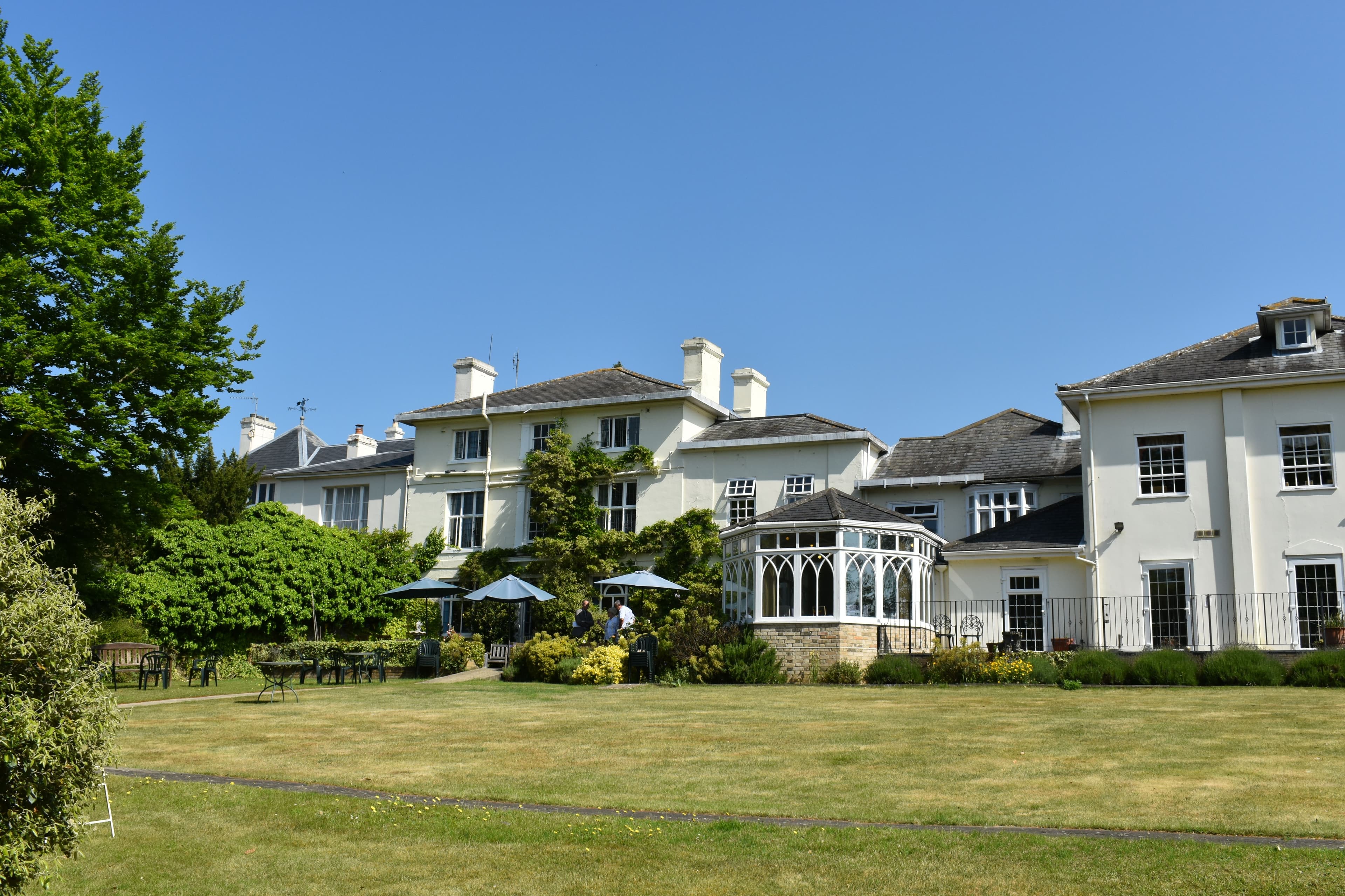 Exterior of Woodbridge Lodge Care Home in Woodbridge, East Suffolk