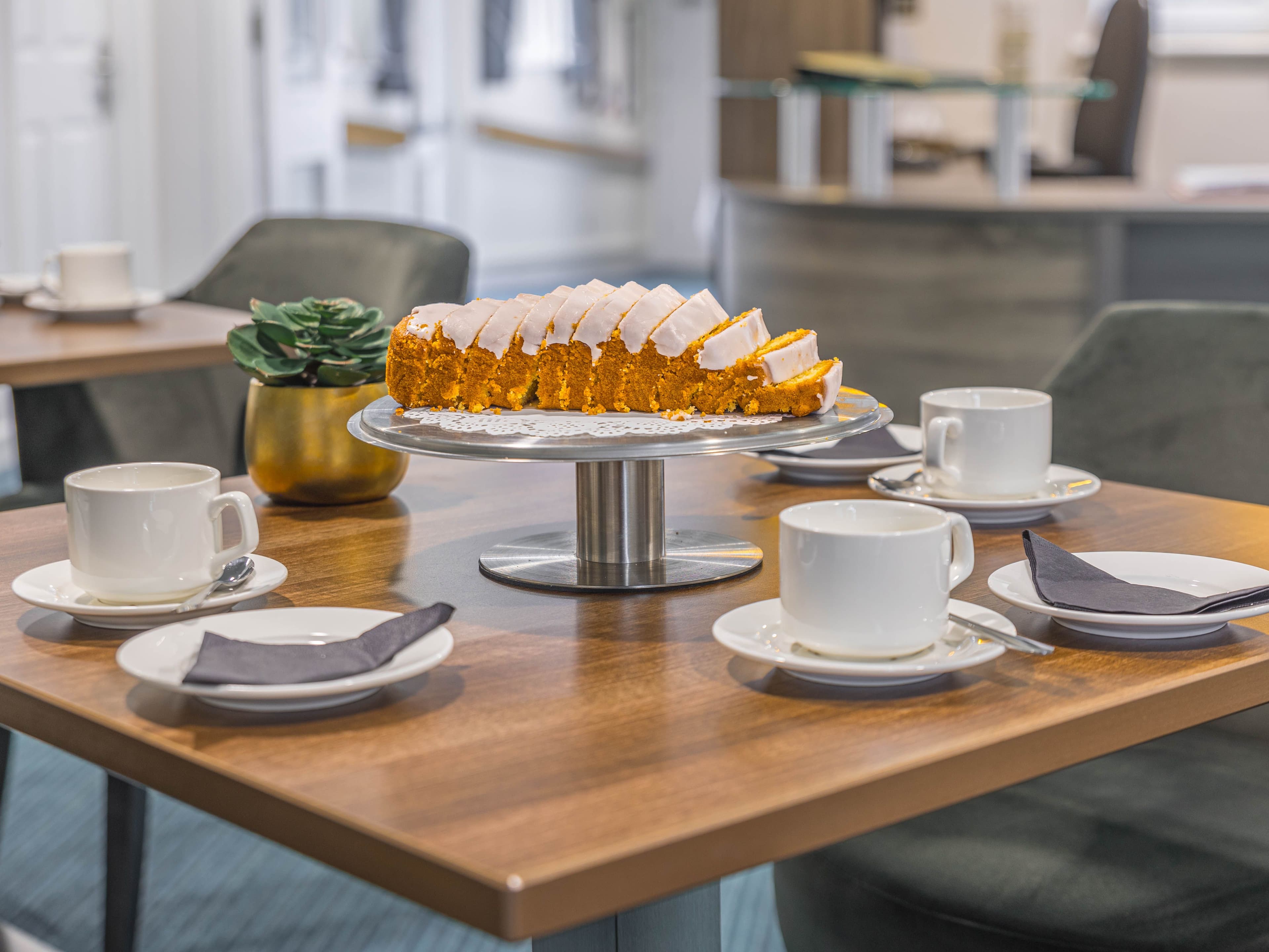 Cafe at Kirkburn Court Care Home in Peterhead, Aberdeenshire