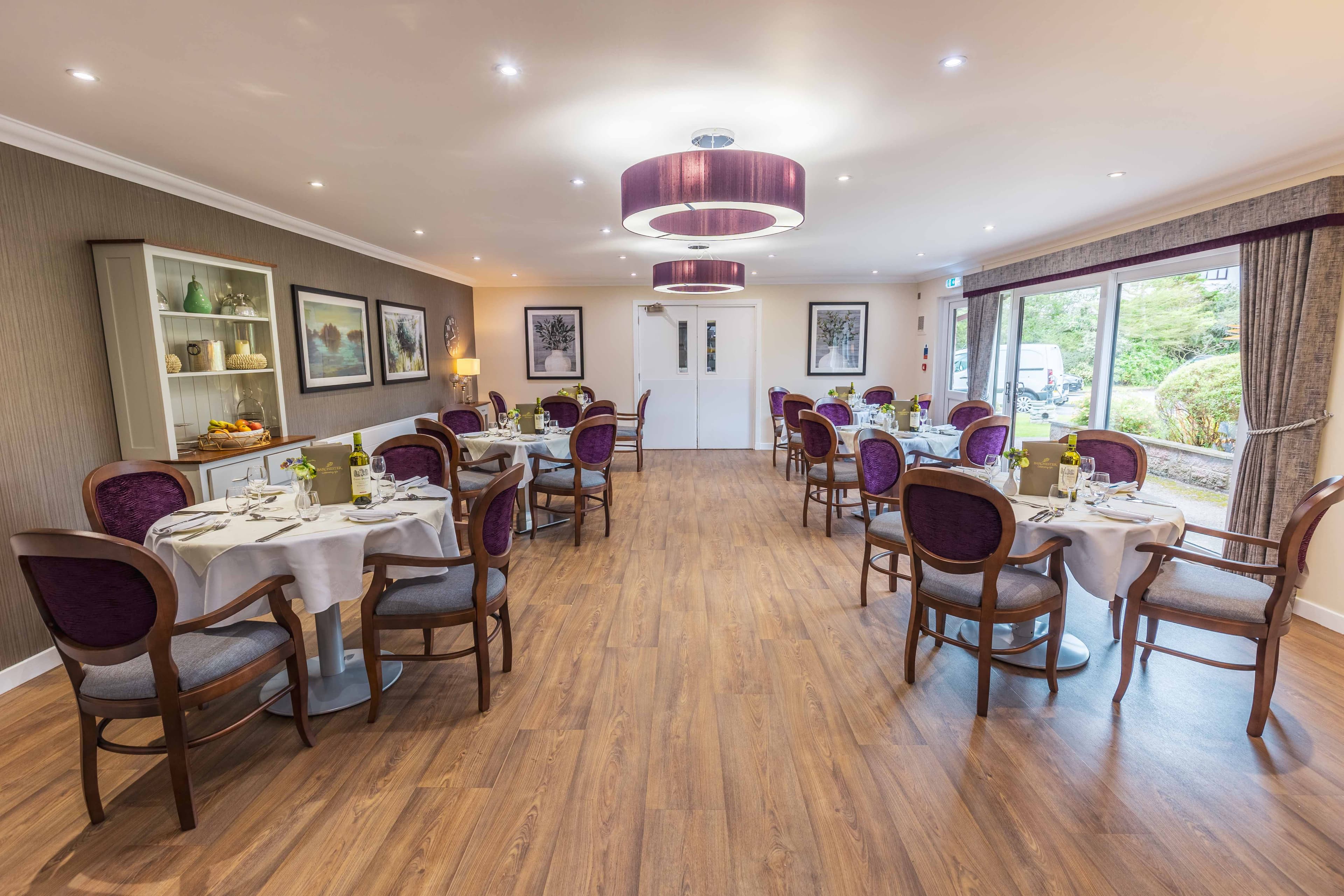 Dining Room at Kirkburn Court Care Home in Peterhead, Aberdeenshire