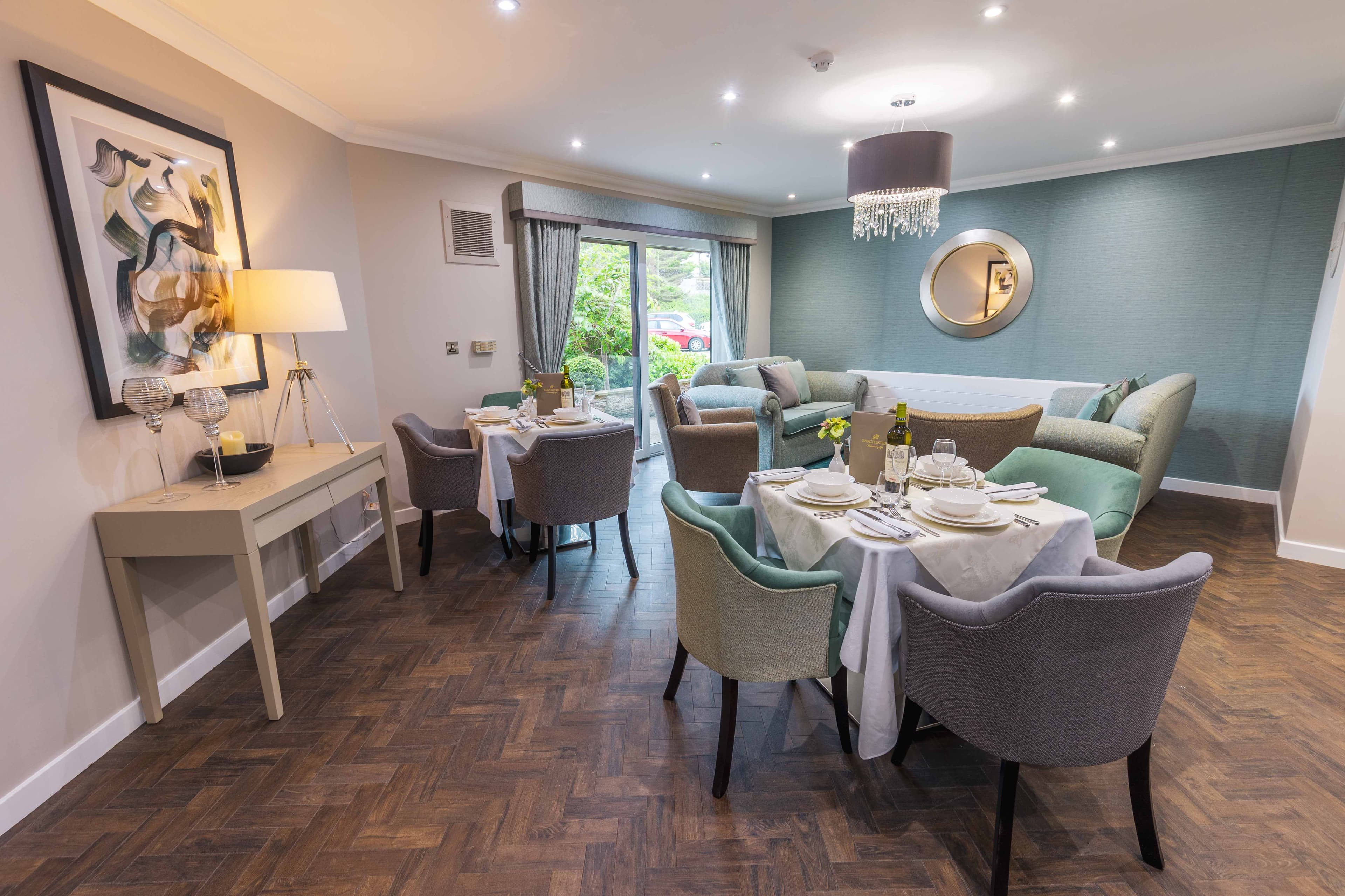 Dining Room at Kirkburn Court Care Home in Peterhead, Aberdeenshire