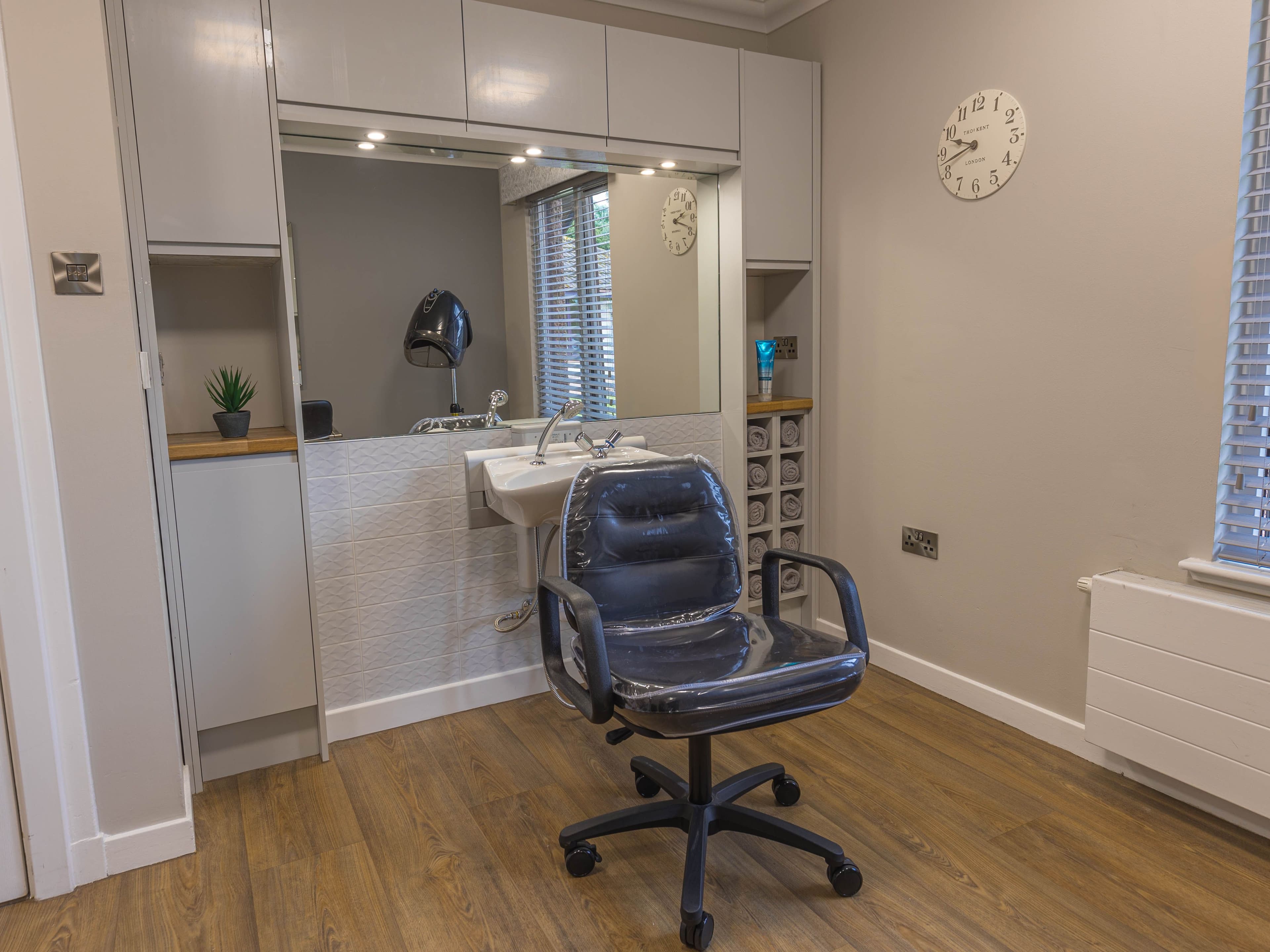 Salon at Kirkburn Court Care Home in Peterhead, Aberdeenshire