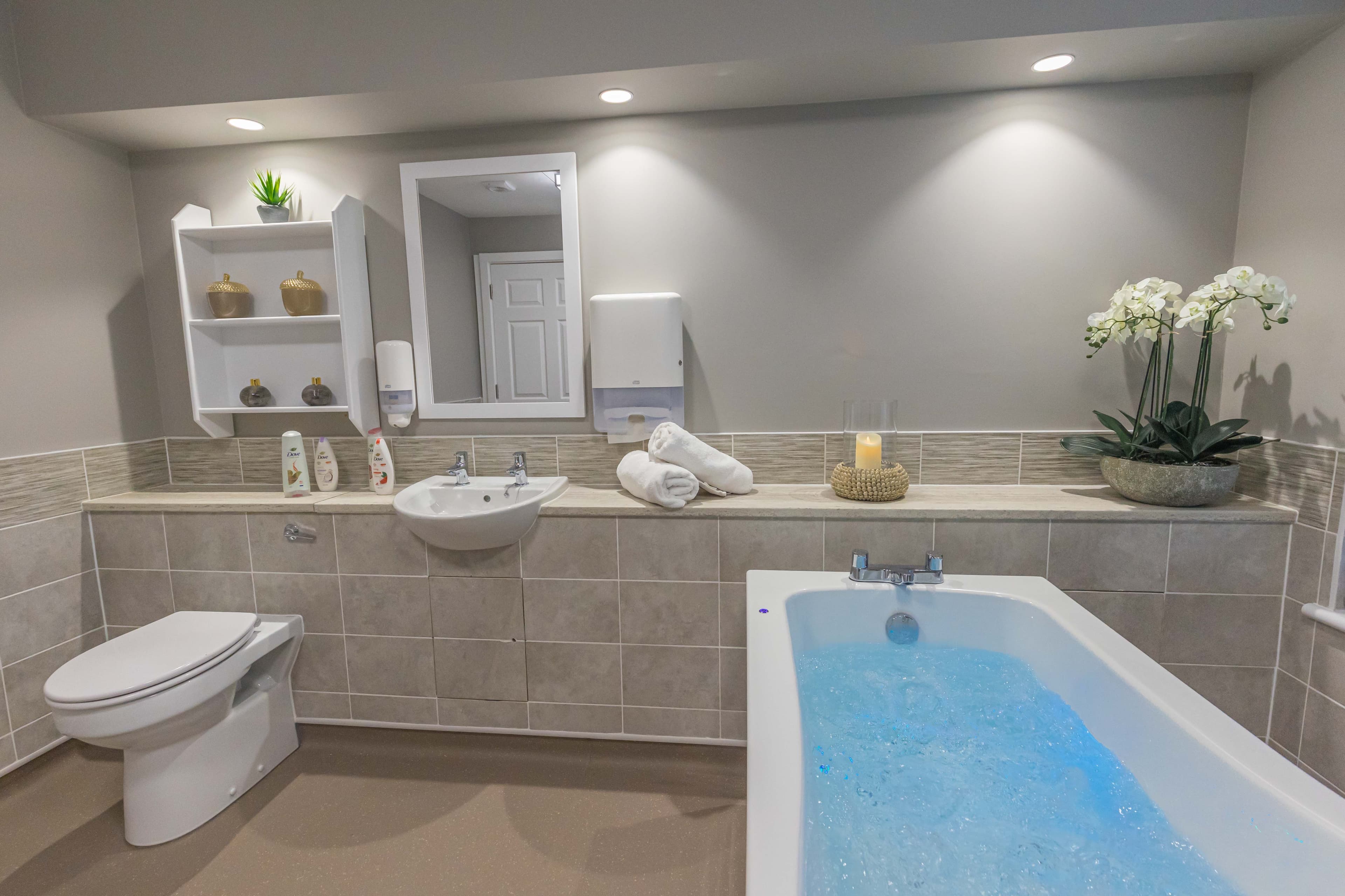 Bathroom at Kirkburn Court Care Home in Peterhead, Aberdeenshire